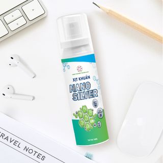 Chai xịt diệt khuẩn Nano Silver cầm tay loại bỏ mùi hôi các vật dụng gia đình, cá nhân 100ml
