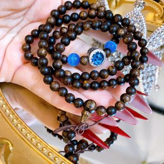 VÒNG TAY TRẦM HƯƠNG SÁNH THIÊN NHIÊN PHỐI CHARM BẠC TA CAO CẤP - THẮNG GIANG