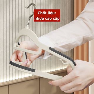 COMBO 10 MÓC TREO QUẦN ÁO Chống Trượt Xoay 360 Độ Đa Năng Chất Nhựa Cao Cấp Bền Bỉ Nhiều Chỗ Móc Đồ