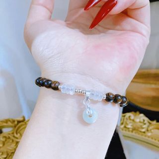 VÒNG TAY TRẦM HƯƠNG SÁNH CHÌM PHỐI ĐỒNG ĐIẾU NGỌC CẨM THẠCH THIÊN NHIÊN - THẮNG GIANG