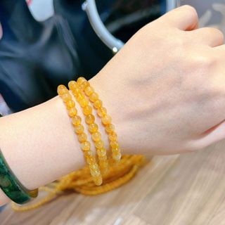 CHUỖI VÒNG TAY THẠCH ANH TÓC VÀNG THIÊN NHIÊN - THẮNG GIANG