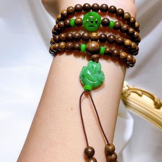VÒNG TAY TRẦM HƯƠNG TỐC PHỐI XU KIM TIỀN HỒ LY NGỌC CẨM THẠCH THIÊN NHIÊN - THẮNG GIANG