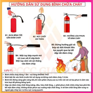 Bình chữa cháy, bình cứu hỏa 8kg bột ABC , có tem kiểm định hãng  DRAGON chuyên dùng cho nhà xưởng..