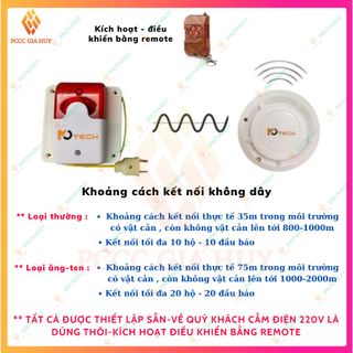 Bộ báo cháy tự động không dây ,hệ thống báo cháy hộ liên gia,  điều khiển bật tắt từ xa có đèn báo và còi hú 110dB