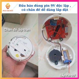 Bộ báo cháy tự động không dây ,hệ thống báo cháy hộ liên gia,  điều khiển bật tắt từ xa có đèn báo và còi hú 110dB
