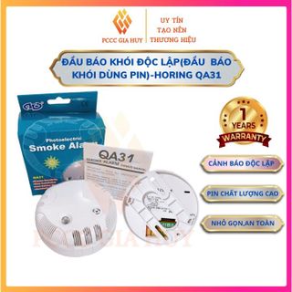 Đầu báo khói,cảm biến khói dùng pin độc lập HORING QA-31 , tiện dụng độ chính xác cao