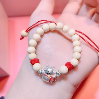 VÒNG TAY DÂU TẰM PHỐI MÈO BẠC TA DÀNH CHO BÉ - THẮNG GIANG