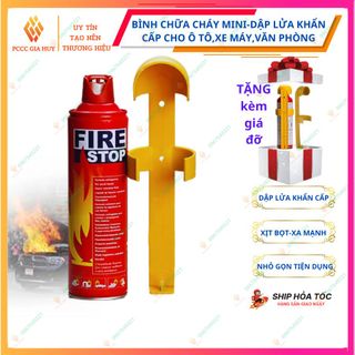 Bình cứu hỏa , bình chữa cháy  mini cầm tay dạng xịt, chuyên dùng cho xe ô tô  Firestop , an toàn tiện dụng hiệu quả cao