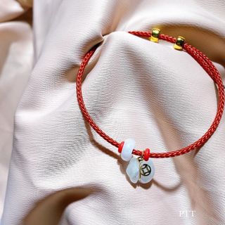 VÒNG TAY TÚI TIỀN ĐÁ NGỌC THIÊN NHIÊN BỌC VÀNG TÂY 10 KARA - THẮNG GIANG