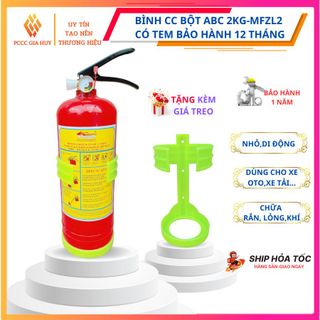 Bình cứu hỏa ,bình chữa cháy dạng bột ABC 2kg  MFZL2 - PCCC GIA HUY giá sỉ
