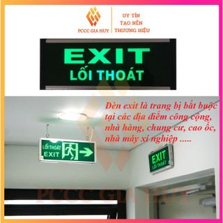 Đèn chỉ dẫn thoát hiểm Exit , biển Exit  lối thoát, Đèn Thoát Hiểm Khi Mất Điện Thiết Bị Phòng Cháy Chữa Cháy