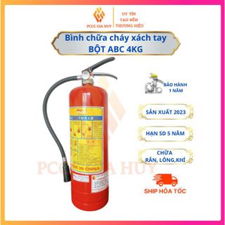Bình bột ABC MFZL4-4kg < CÓ KIỂM ĐỊNH-CHẤT LƯỢNG TỐT NHẤT HIỆN NAY > Dùng cho gia đình, văn phòng ,Cửa hàng ,nhà xưởng..