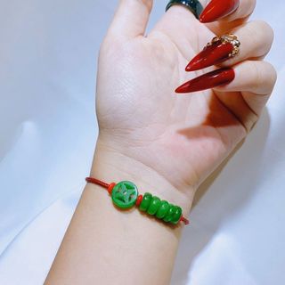 VÒNG TAY NGŨ ĐIẾU XU KIM TIỀN NGỌC CẨM THẠCH SƠN THỦY THIÊN NHIÊN - THẮNG GIANG