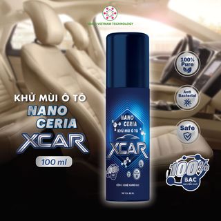 Chai xịt khử khuẩn, khử mùi xe hơi, ô tô Nano Ceria Xcar 100ml