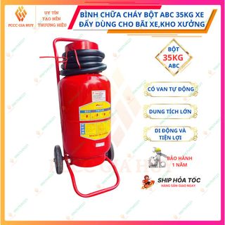 Bình cứu hoả ,bình chữa cháy xe đẩy bột ABC 35kg – MFTZL35, bình cứu hỏa có xe đẩy - pccc GIA HUY