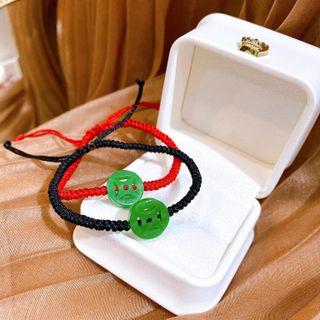 VÒNG TAY XU KIM TIỀN NGỌC CẨM THẠCH THIÊN NHIÊN TẾT CHỈ MAY MẮN - THẮNG GIANG