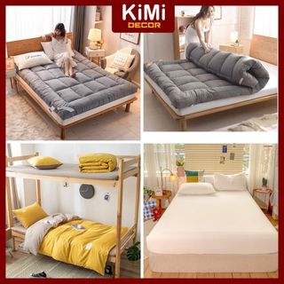 Ga BỌC TOPPER Kèm 2 Vỏ Gối - CHƯA GỒM CHĂN Chất Liệu Cotton Cao Cấp Mát Mịn Miễn Phí Bo Chun m4, m6,m8