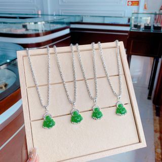 DÂY CHUYỀN BÉ TRAI BẠC TA HÌNH MẶT PHẬT DI LẶC - THẮNG GIANG