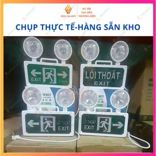 Đèn sự cố khẩn cấp , đèn chiếu sáng kết hợp biển EXIT thoát nạn - thiết bị pccc GIA HUY