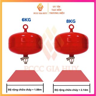 Bình cầu chữa cháy bột ABC 8Kg XZFTBL8 ,chữa cháy tự động ,nhập khẩu chính hãng tiêu chuẩn pccc