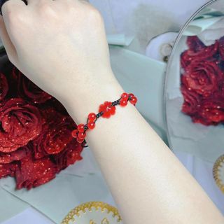 VÒNG TAY CỎ BỐN LÁ ĐÁ MÃ NÃO TẾT HẠT - THẮNG GIANG