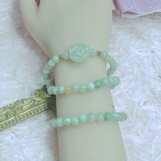CHUỖI VÒNG TAY HOA MẪU ĐƠN NGỌC PHỈ THÚY THIÊN NHIÊN - THẮNG GIANG