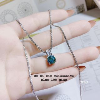 DÂY CHUYỀN BẠC Ý XI BẠCH KIM ĐÍNH KIM CƯƠNG MOISSANITE TẶNG KÈM KIỂM ĐỊNH QUỐC TẾ - THẮNG GIANG