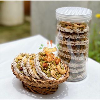 Bánh nổ gạo lứt mix hạt dinh dưỡng