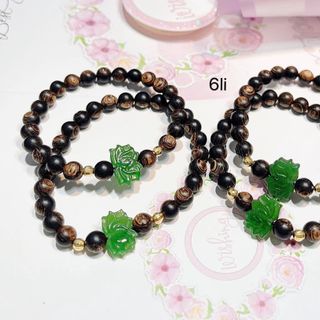 VÒNG TAY TRẦM SÁNH PHỐI SEN NGỌC BÍCH THIÊN NHIÊN - THẮNG GIANG
