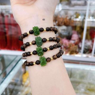 VÒNG TAY TRẦM SÁNH PHỐI SEN NGỌC BÍCH THIÊN NHIÊN - THẮNG GIANG