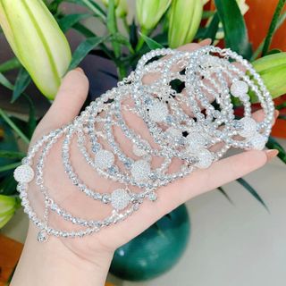 VÒNG TAY BI BẠC TA ĐÍNH ĐÁ CAO CẤP CÓ THẺ HÓA ĐƠN - THẮNG GIANG