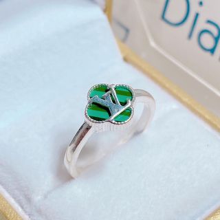 NHẪN CỎ BỐN LÁ ĐÍNH CHỮ BẠC TA CAO CẤP - THẮNG GIANG