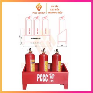 Kệ để bình chữa cháy dùng cho bình F4 , F8 , MT3 , MT5, chất liệu thép sơn tĩnh điện