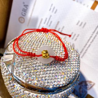 VÒNG TAY ĐỒNG ĐIẾU GẮN CHARM MÈO THẦN TÀI VÀNG TA 24K CÓ THẺ HÓA ĐƠN - THẮNG GIANG