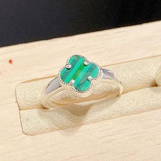 NHẪN CỎ BỐN LÁ ĐÁ LÔNG CÔNG BỌC BẠC TA CHUẨN - THẮNG GIANG