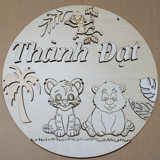 Bảng tên tô màu cho trẻ em