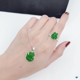 DÂY CHUYỀN HỒ LY CẨM THẠCH BỌC BẠC TA - THẮNG GIANG