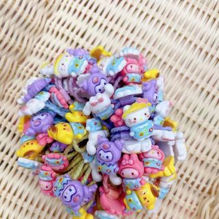 Cột thun hình thú thỏ mèo gấu các kiểu(bịch 100 dây)