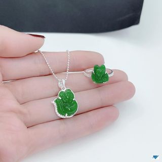 DÂY CHUYỀN HỒ LY CẨM THẠCH BỌC BẠC TA - THẮNG GIANG