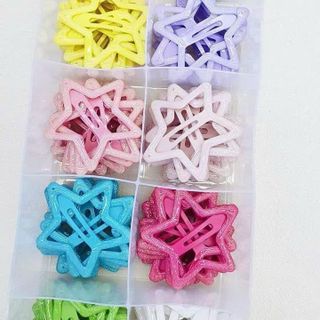 Kẹp sao tim nơ hộp 50cái e