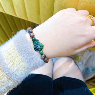 VÒNG TAY HỒ LY NGỌC CẨM THẠCH SƠN THỦY THIÊN NHIÊN MIX TRẦM HƯƠNG SÁNH CHÌM - THẮNG GIANG