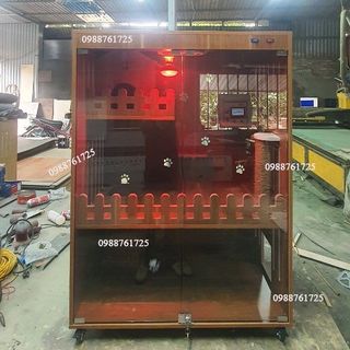 Chuồng Mèo 2 Tầng, Nhà Mèo Bằng Gỗ MDF Chống Ẩm Kháng Nước