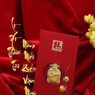 Bao Lì Xì Thần Tài Mạ Vàng HongKong giá sỉ - giá bán buôn giá sỉ