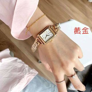 ĐỒNG HỒ NỮ THỜI TRANG GU CII MẶT CHỮ NHẬT 24MM DÂY LẮC 1