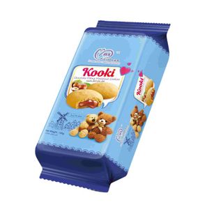 Bánh Quy Nhân Sô Cô La Hạt Phỉ (Kooki Chocolate Filling Hazelnut Cookies) 100gr giá sỉ