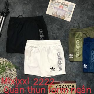 Quần đùi nam form ngắn thun Size m l xl xxl Ri 2222 Tách nửa ri được, quần thể thao nam