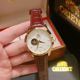 Đồng hồ da orients nam chạy cơ