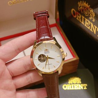Đồng hồ da orients nam chạy cơ