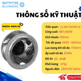 QUẠT HÚT LY TÂM R4E355 -AK05-06
