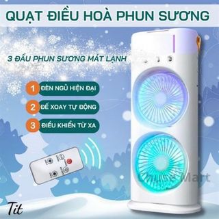 Quạt Đôi Điều Hòa Phun Sương (Thùng 24 Cái) giá sỉ